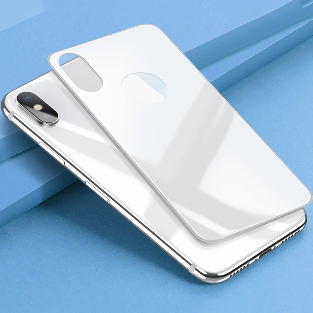 Захисне скло BACK White для iPhone X (для задньої панелі)
