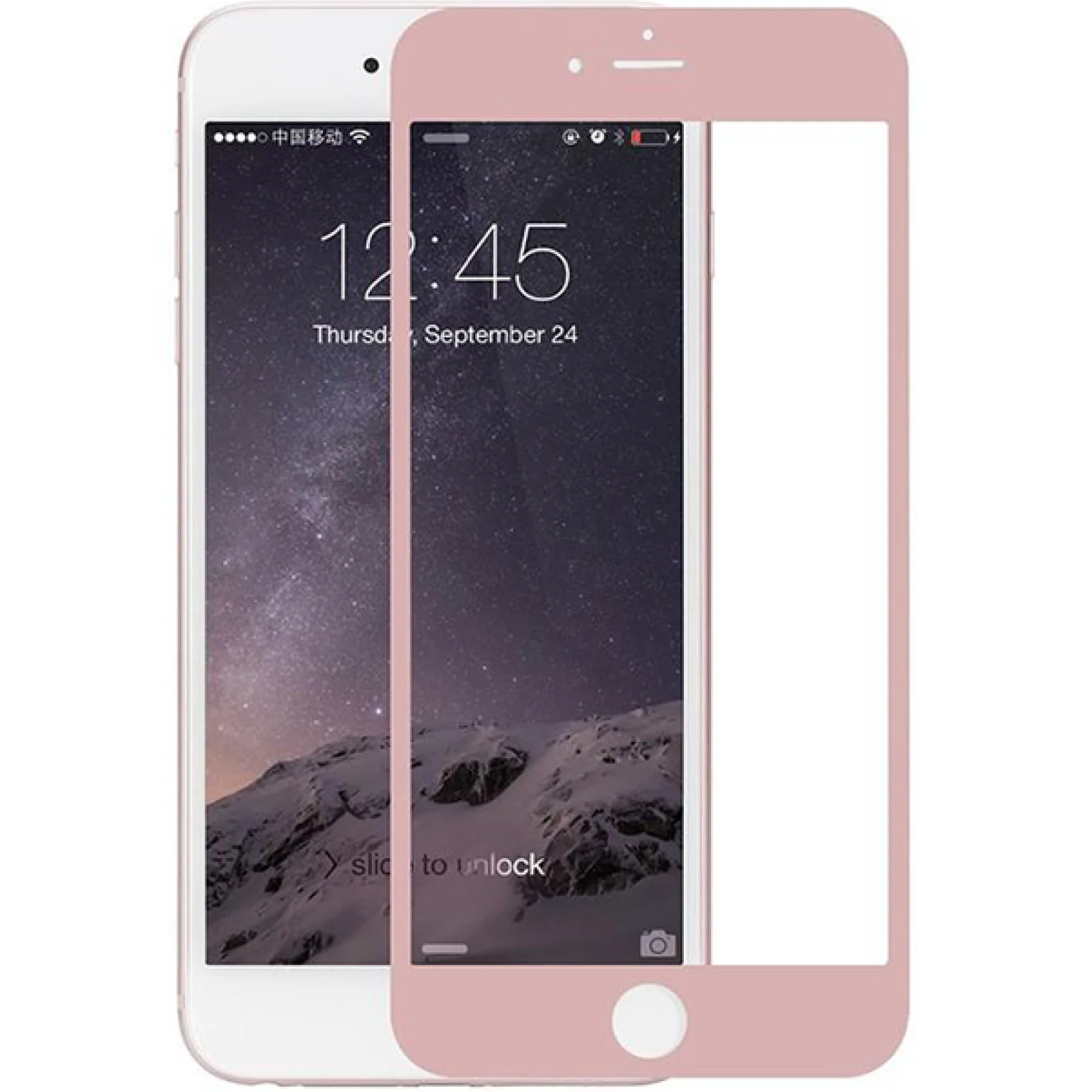 Защитное стекло Rock Perfect Full Tempered Glass Rose Gold для Apple iPhone 6 Plus (2.5D 0.3 mm)