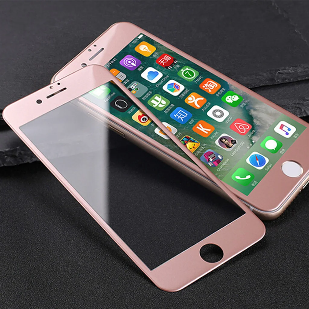 Захисне скло 4D Glass Rose Gold для Apple iPhone 7 Plus
