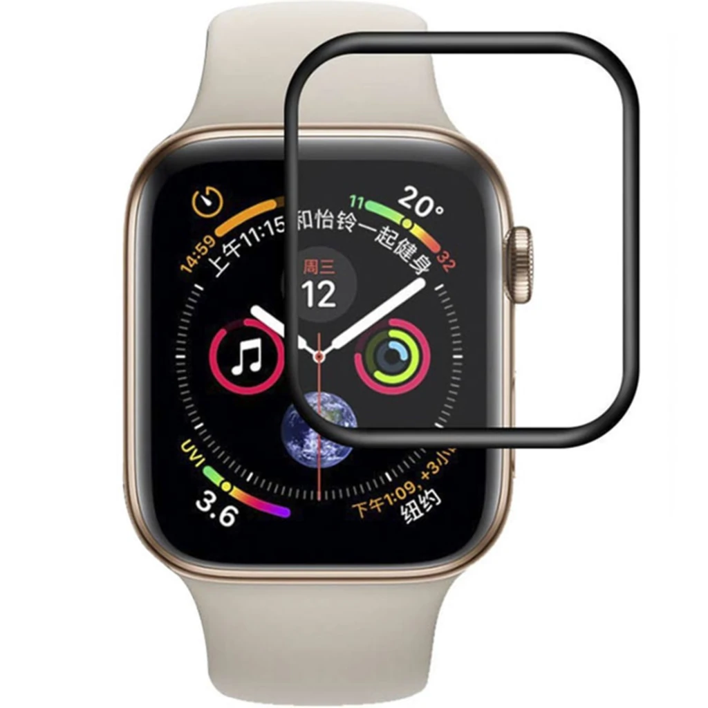 Захисне скло 3D Full Cover Apple Watch 4 40mm Black