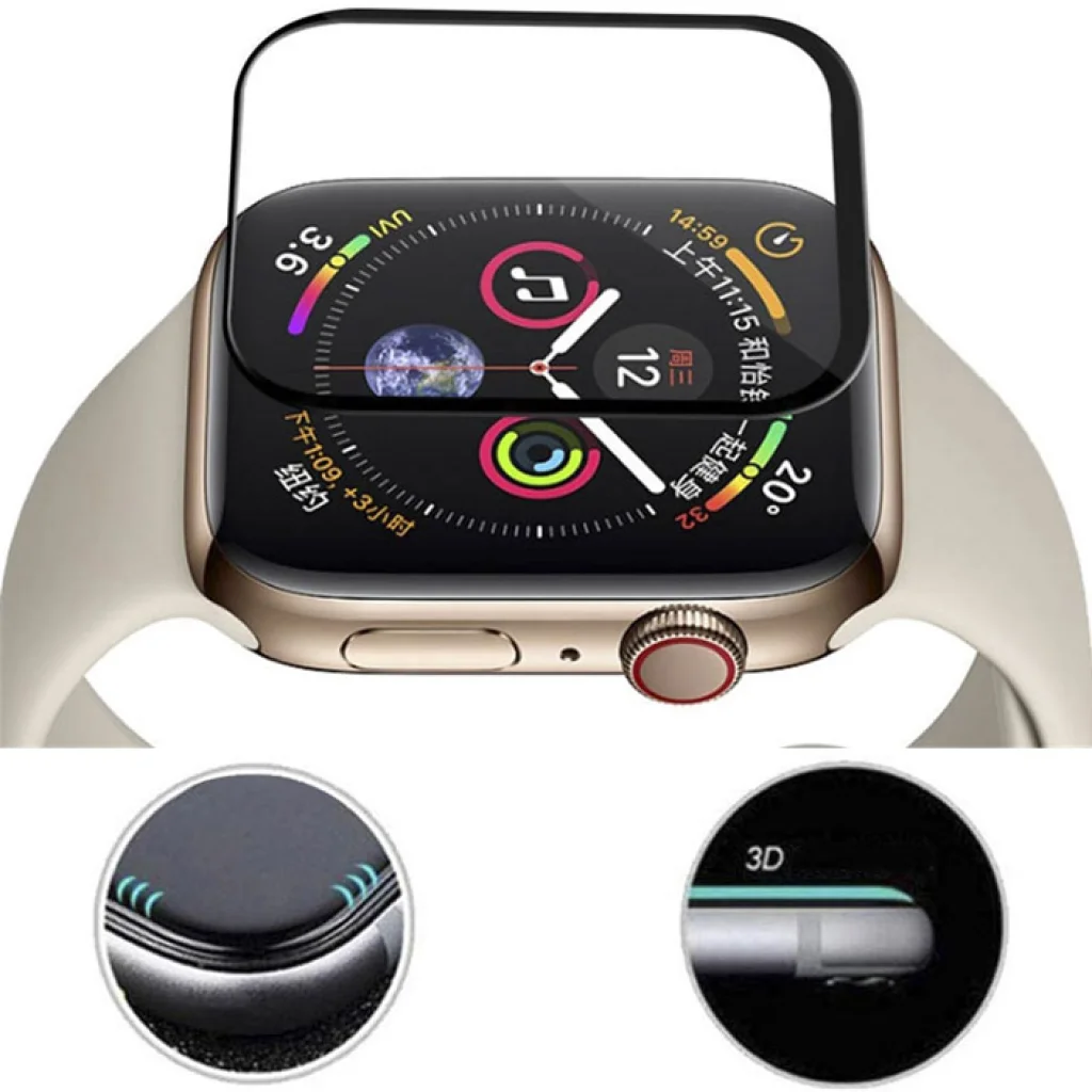 Захисне скло 3D Full Cover Apple Watch 4 40mm Black