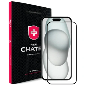 Защитное стекло +NEU Chatel Corning Gorilla Glass Anti-Static Front Black для iPhone 14 Pro Max, iPhone 15 Plus, iPhone 16 Plus