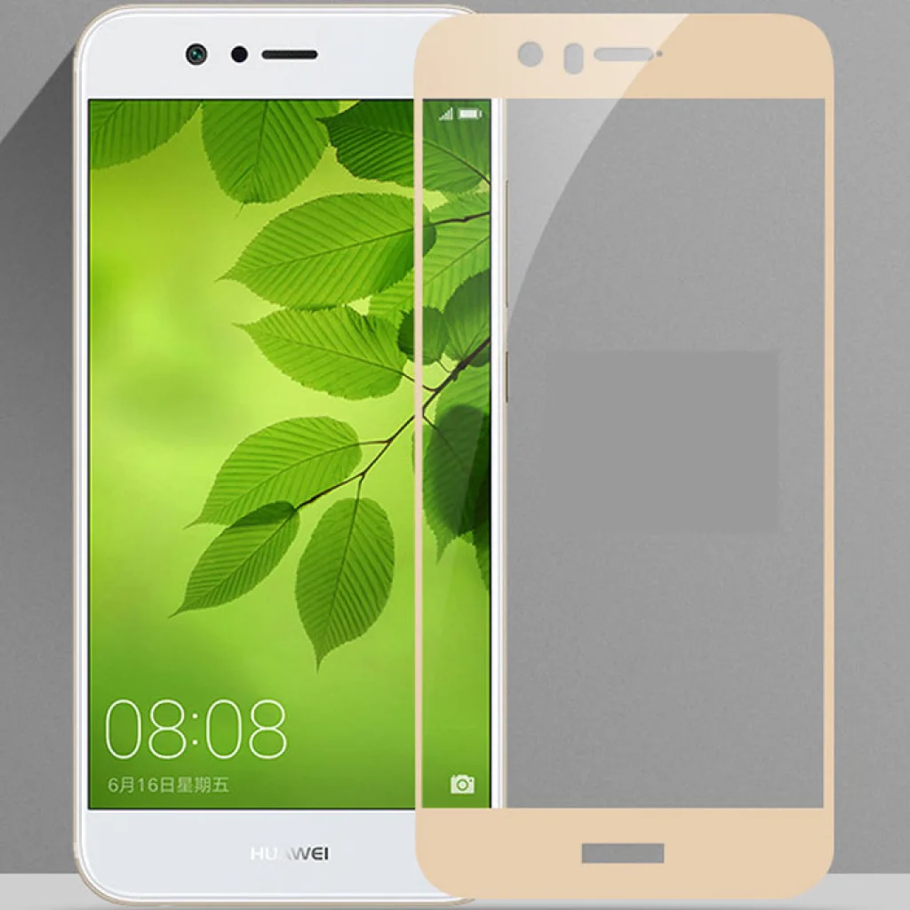Захисне скло Mocolo Full Cover (2.5D) 0.33 mm Gold для Huawei Nova 2
