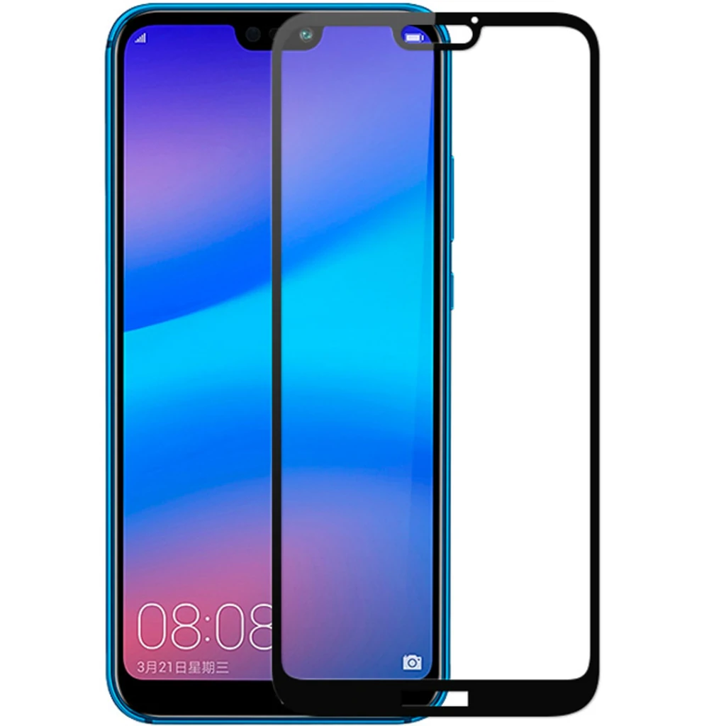 Захисне скло Full Glue Black для Huawei P20 Lite
