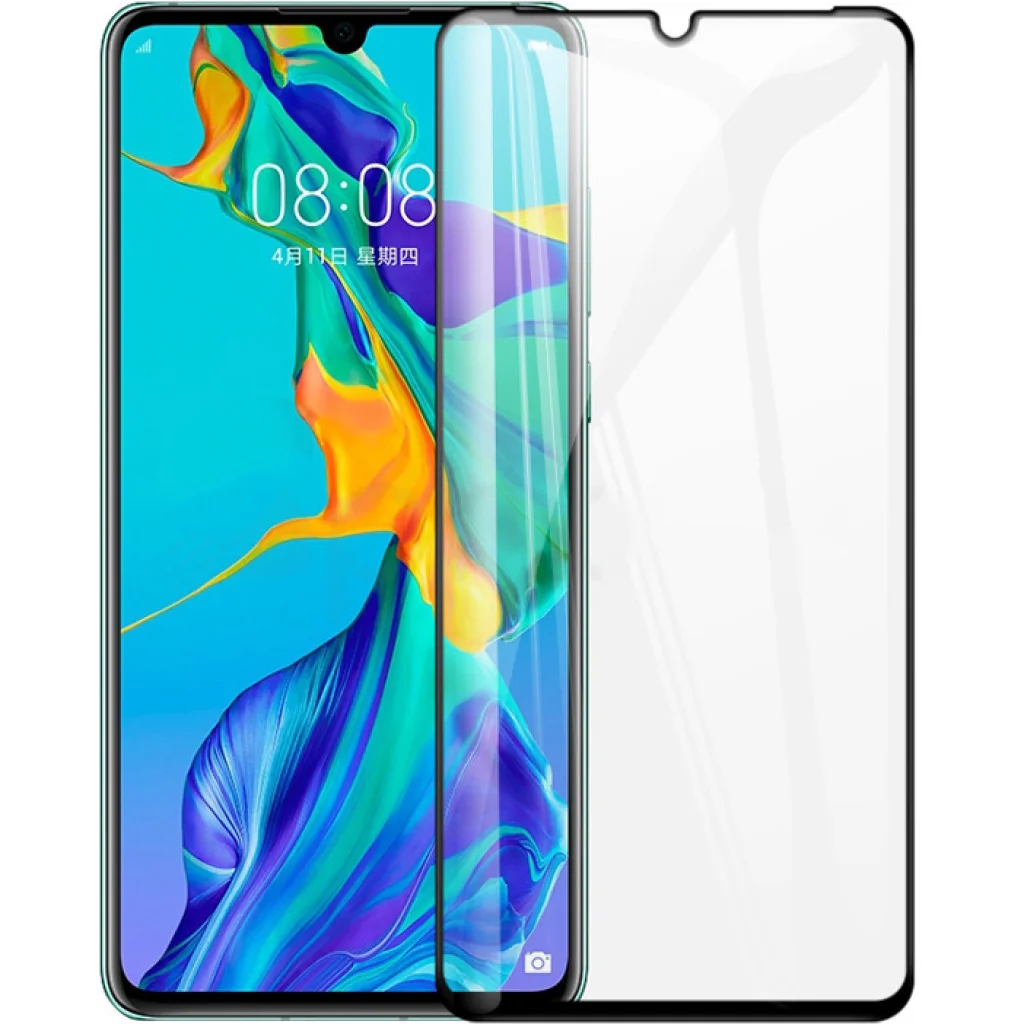 Защитное стекло Optima 5D Full Screen Black для Huawei P30 Lite