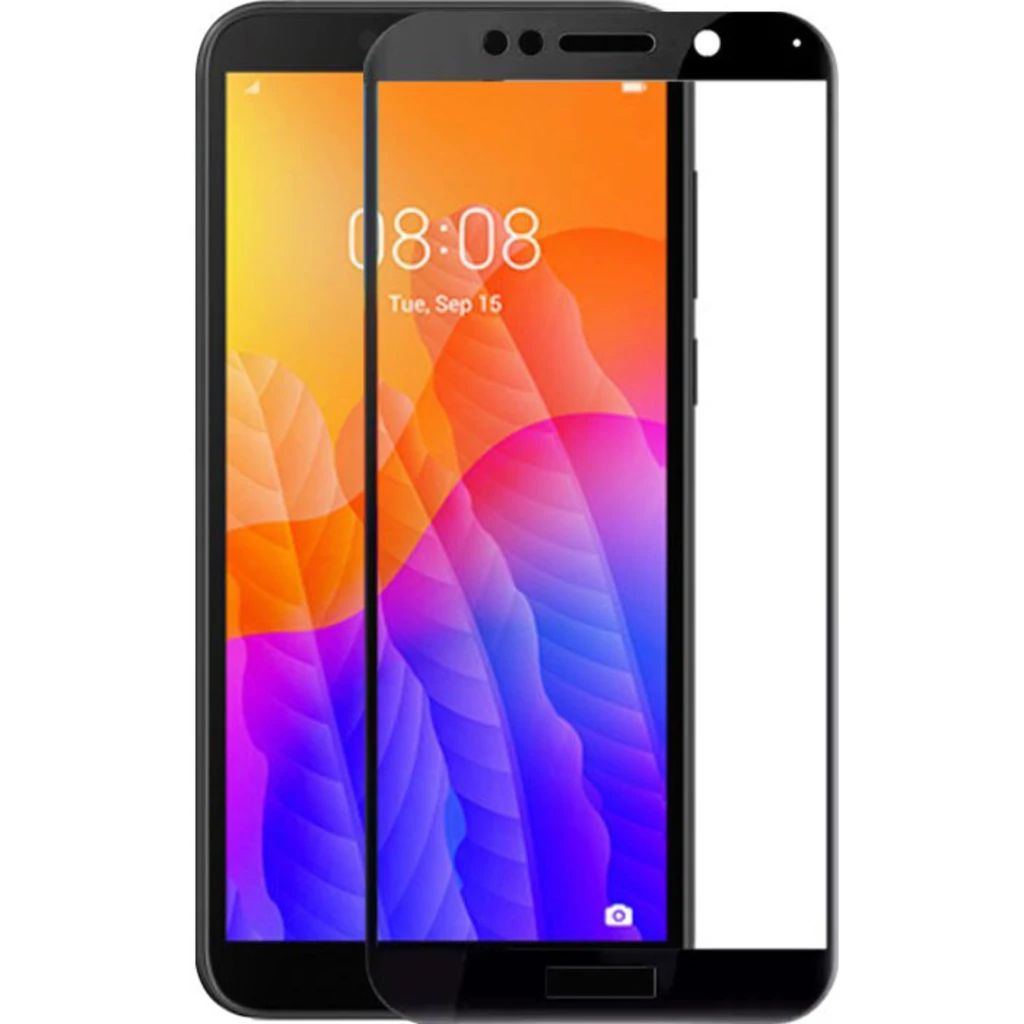 Захисне скло Full Glue Black для Huawei Y5p