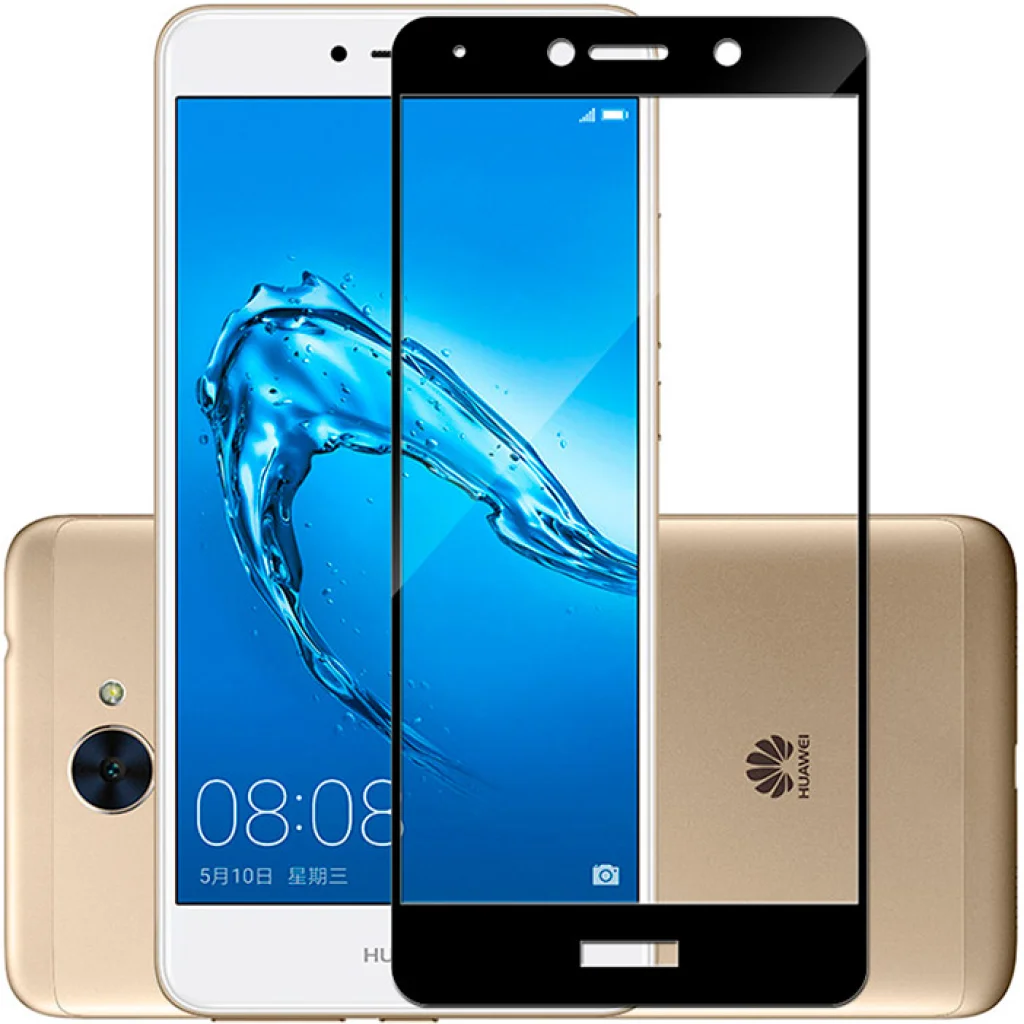 Захисне скло Full Screen Black для Huawei Y7