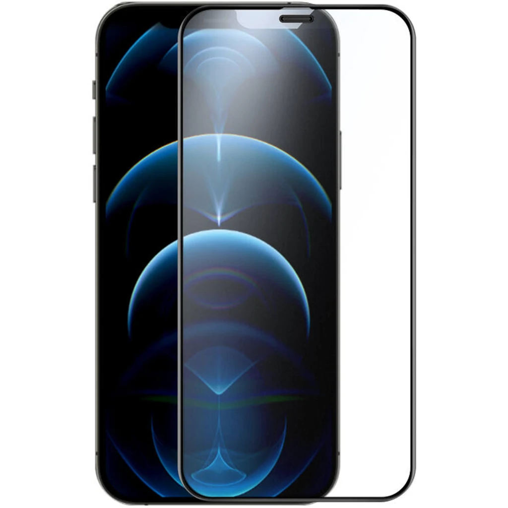 Защитное стекло +NEU Chatel Full 2.5D Silk Narrow Border Crystal Front Black для iPhone 12, iPhone 12 Pro