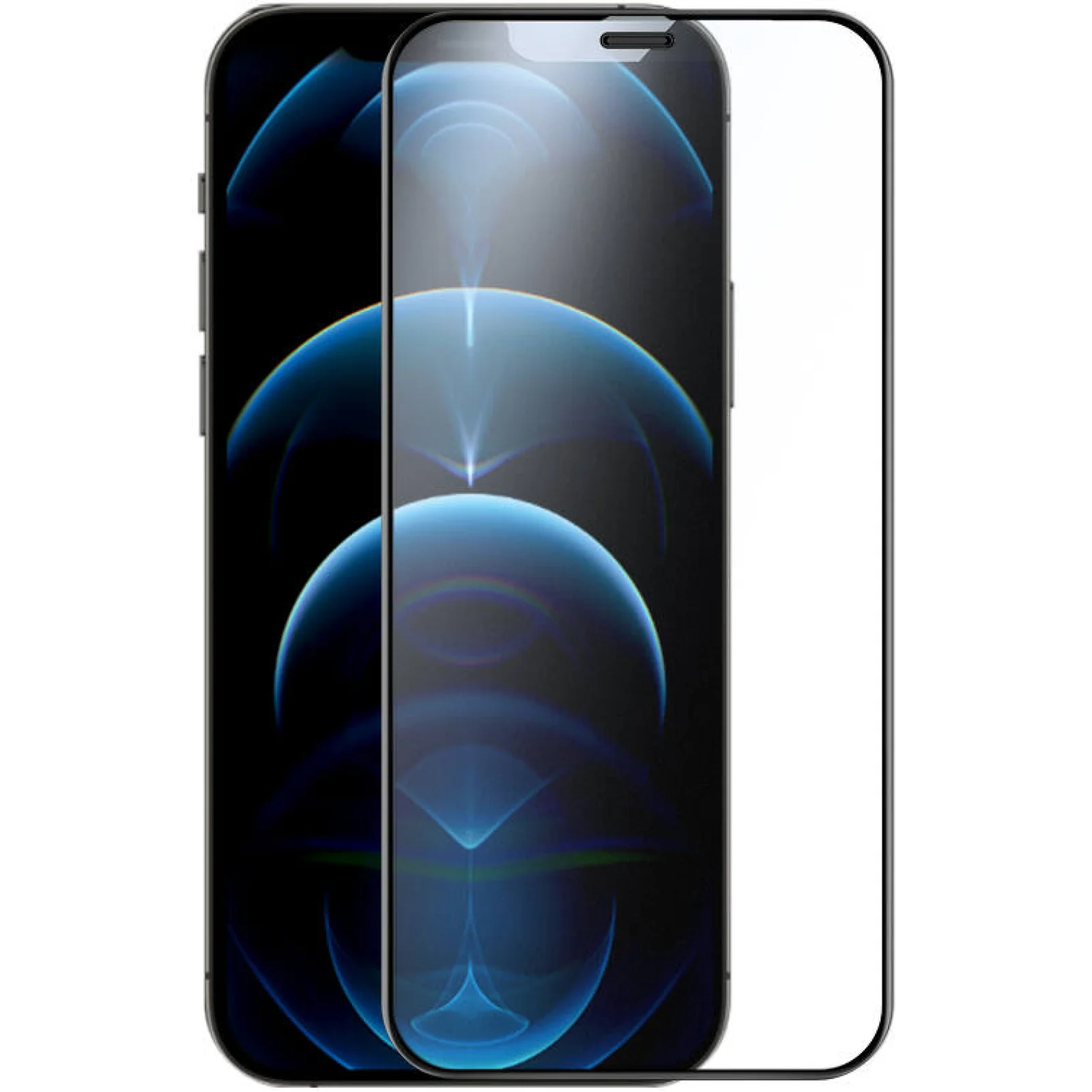 Захисне скло Mr.Yes Maximized View and Dust-proof 2.5D Tempered Glass Black для iPhone 12 Pro Max