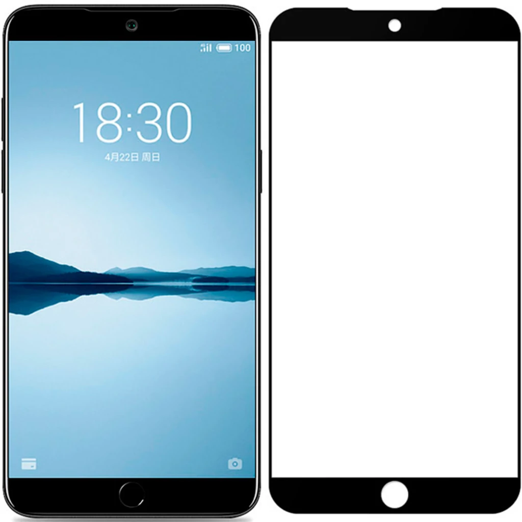 Защитное стекло Full Screen Black для Meizu 15 Plus