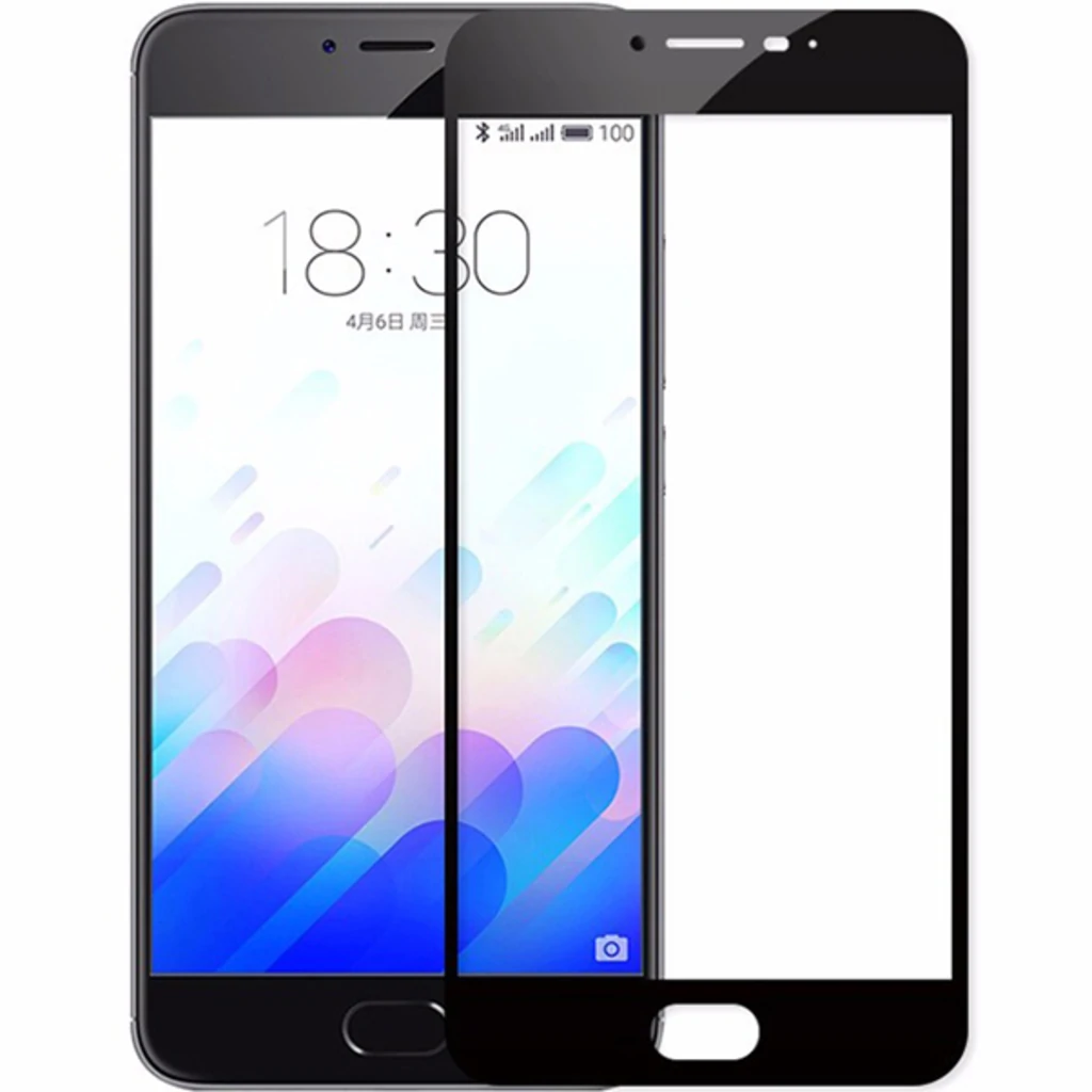 Захисне скло Full Screen Black для Meizu M3 Note