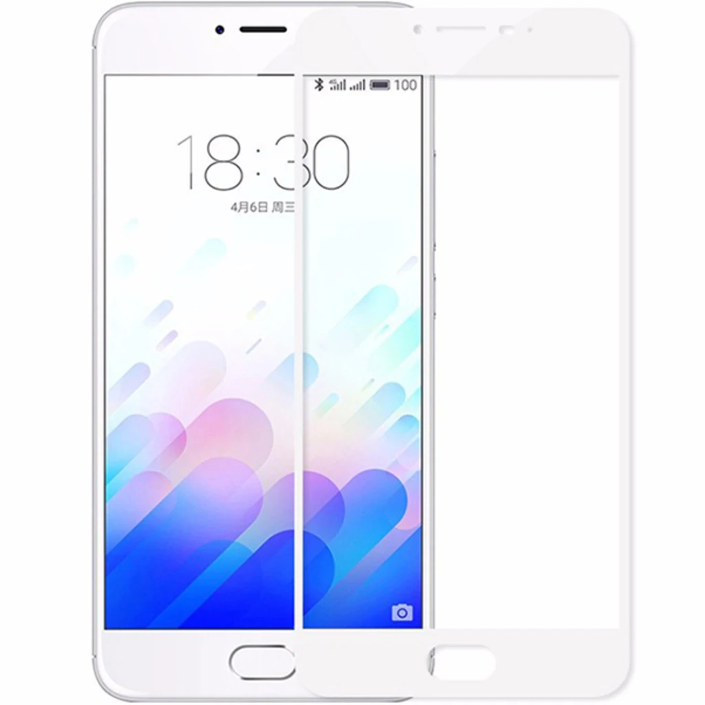 Захисне скло Full Screen White для Meizu M3 Note