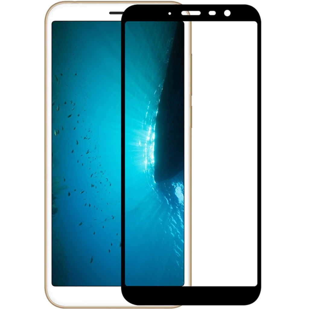Захисне скло Full Screen Black для Meizu M6t
