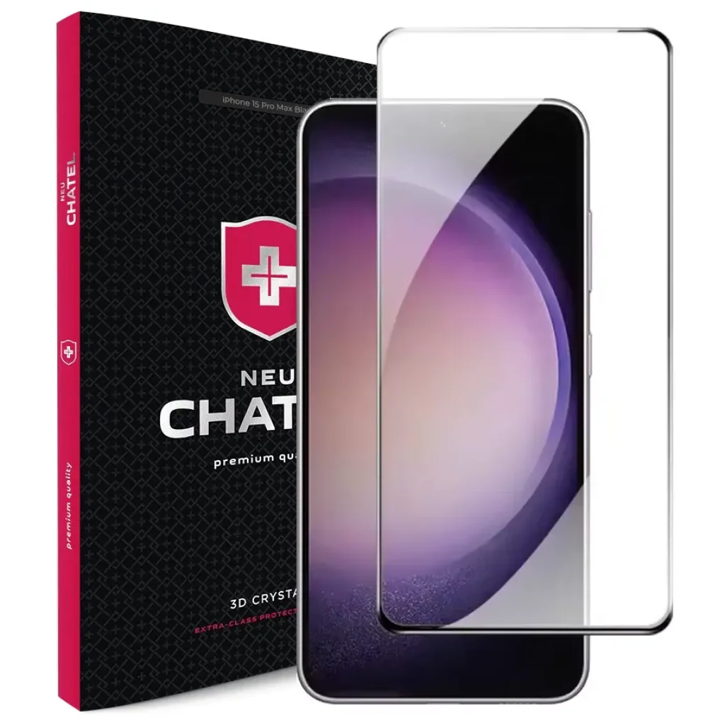 Защитное стекло +NEU Chatel Ultra Clear Anti-Reflective HD Glass для Samsung Galaxy S24, Samsung Galaxy S25 Front Black
