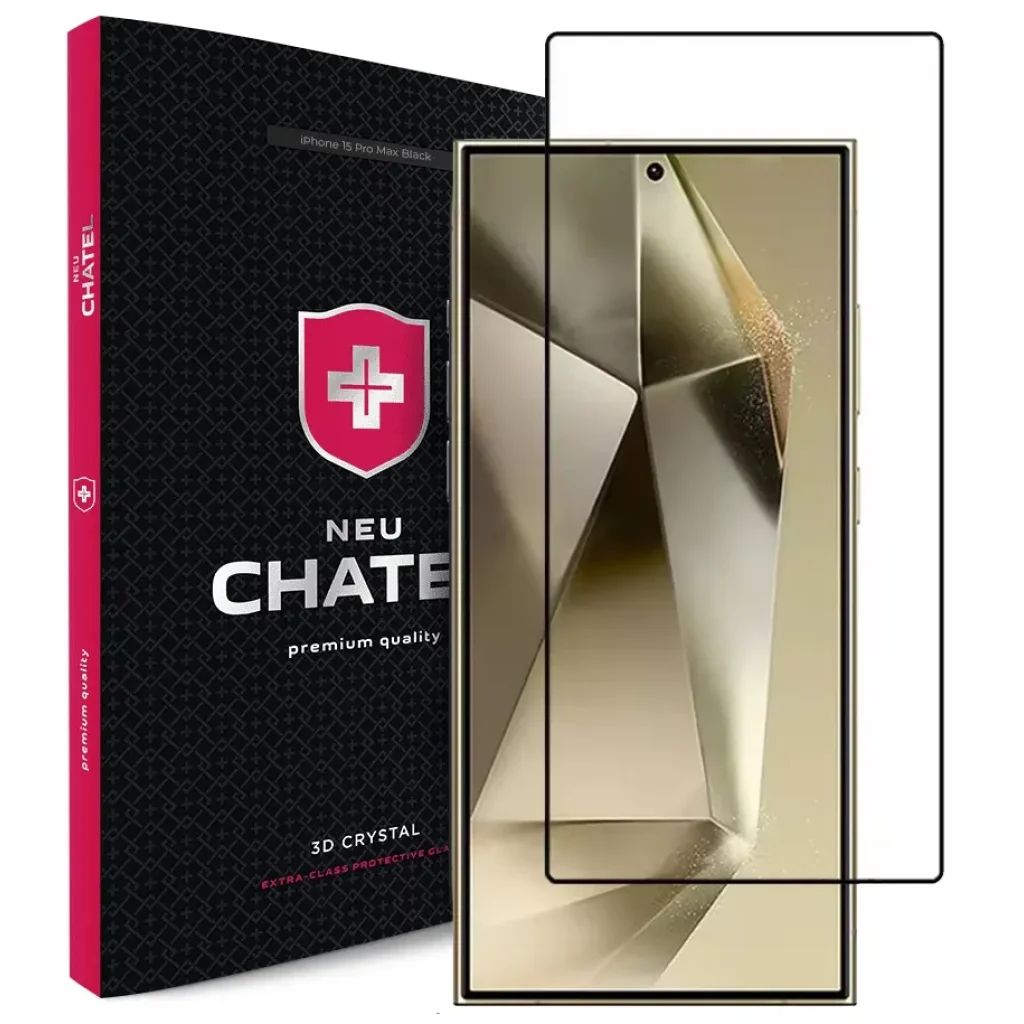 Защитное стекло +NEU Chatel Ultra Clear Anti-Reflective HD Glass для Samsung Galaxy S25 Ultra Front Black