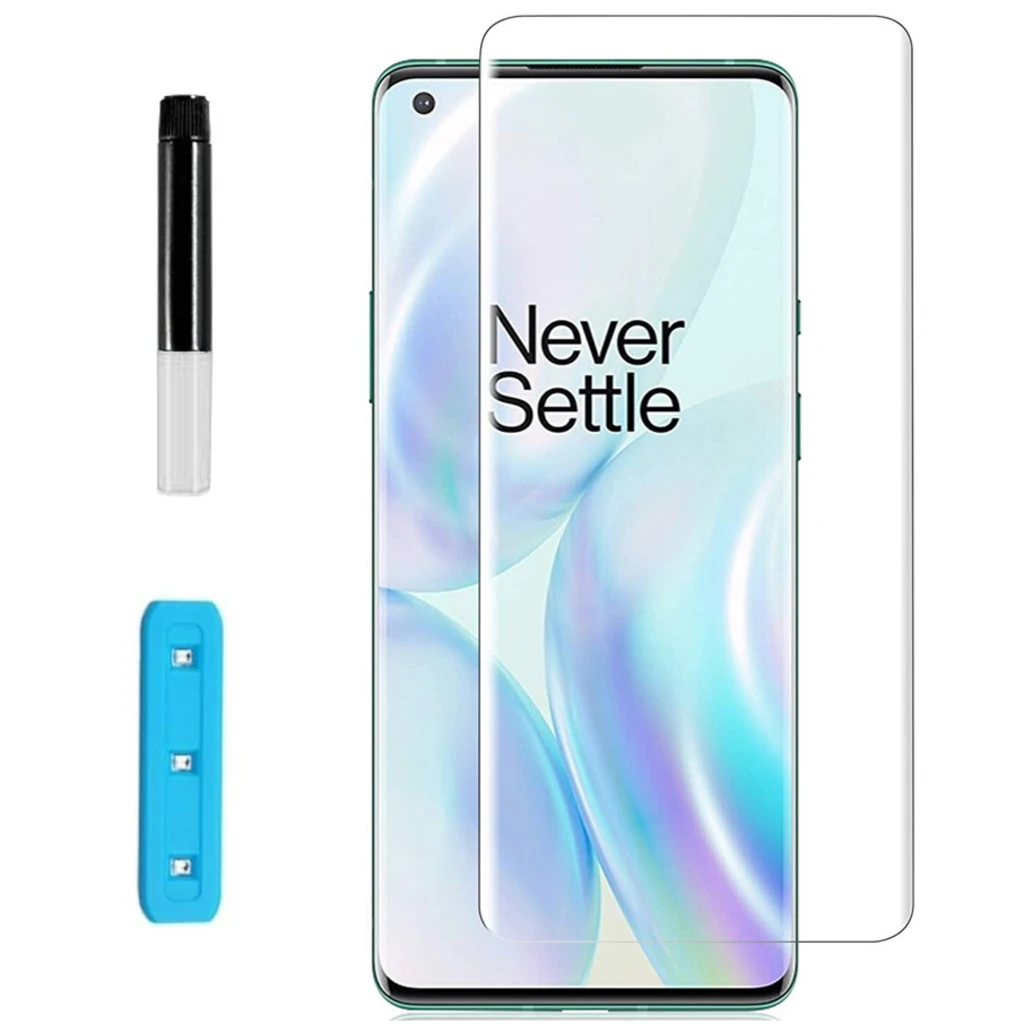 Защитное стекло Nano Optics 3D (UV Glass) Clear для OnePlus 8