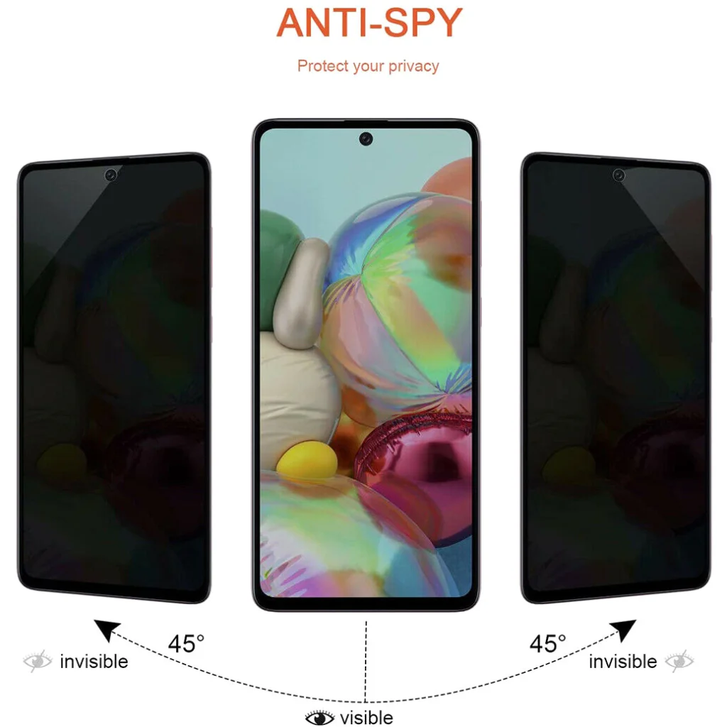 Захисне скло Privacy 5D Full Glue Black для Samsung Galaxy A71 SM-A715, Galaxy Note 10 Lite SM-N770, Galaxy M51 SM-M515