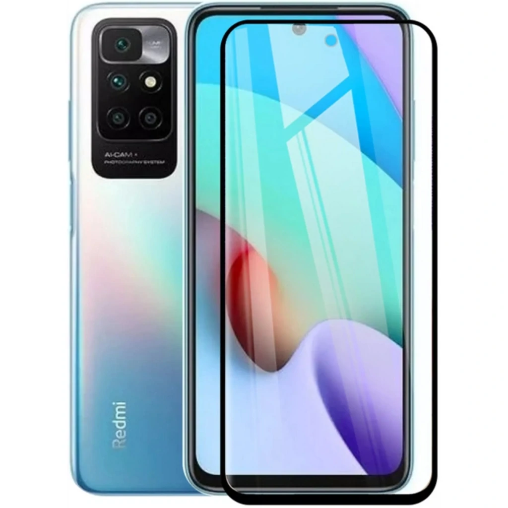 Защитное стекло Full Glue 5D Black для Xiaomi Redmi 10