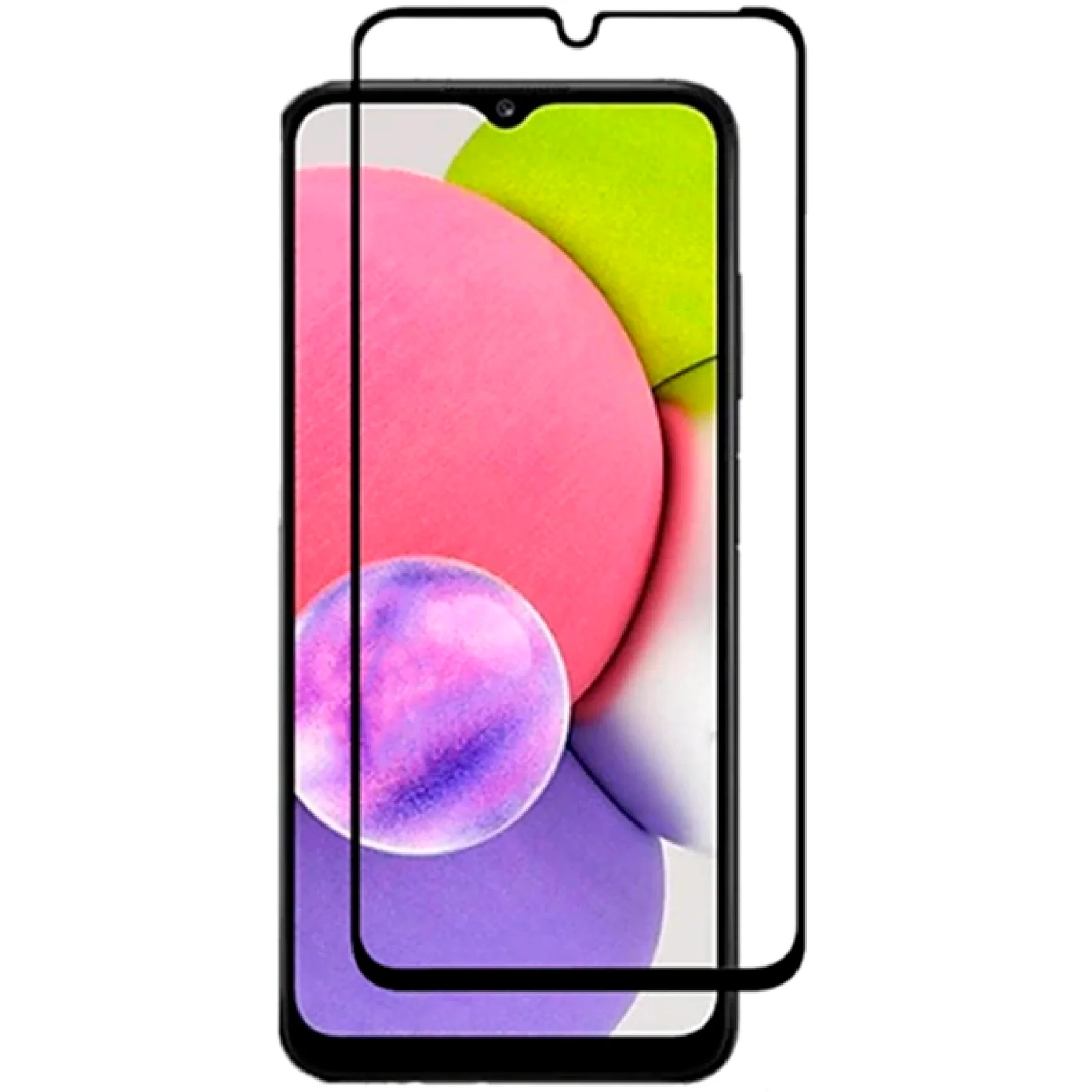Захисне скло Full Glue Black для Samsung Galaxy A03s SM-A037