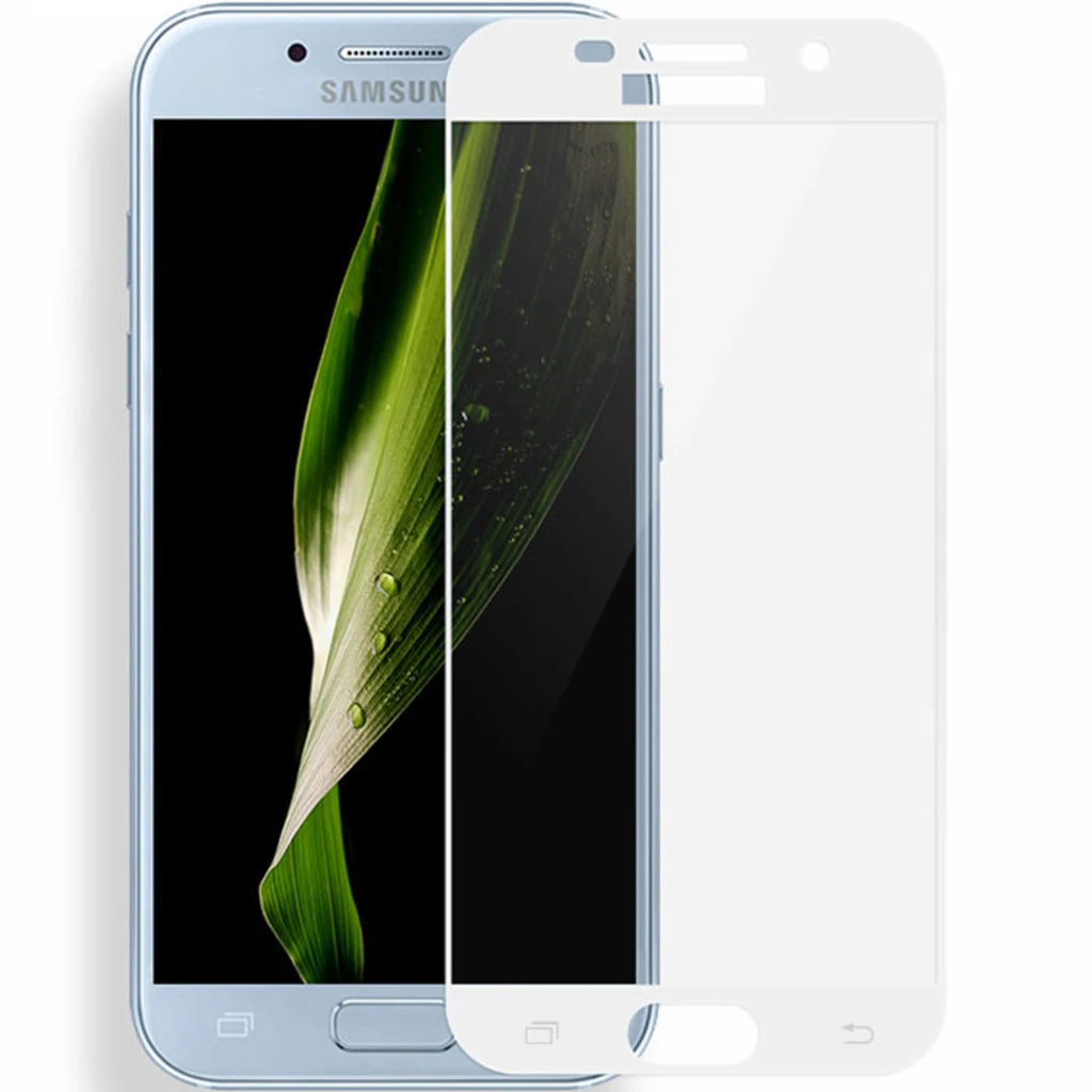 Захисне скло Mocolo Full Cover (2.5D) 0.33 mm White для Samsung A320 Galaxy A3 (2017)