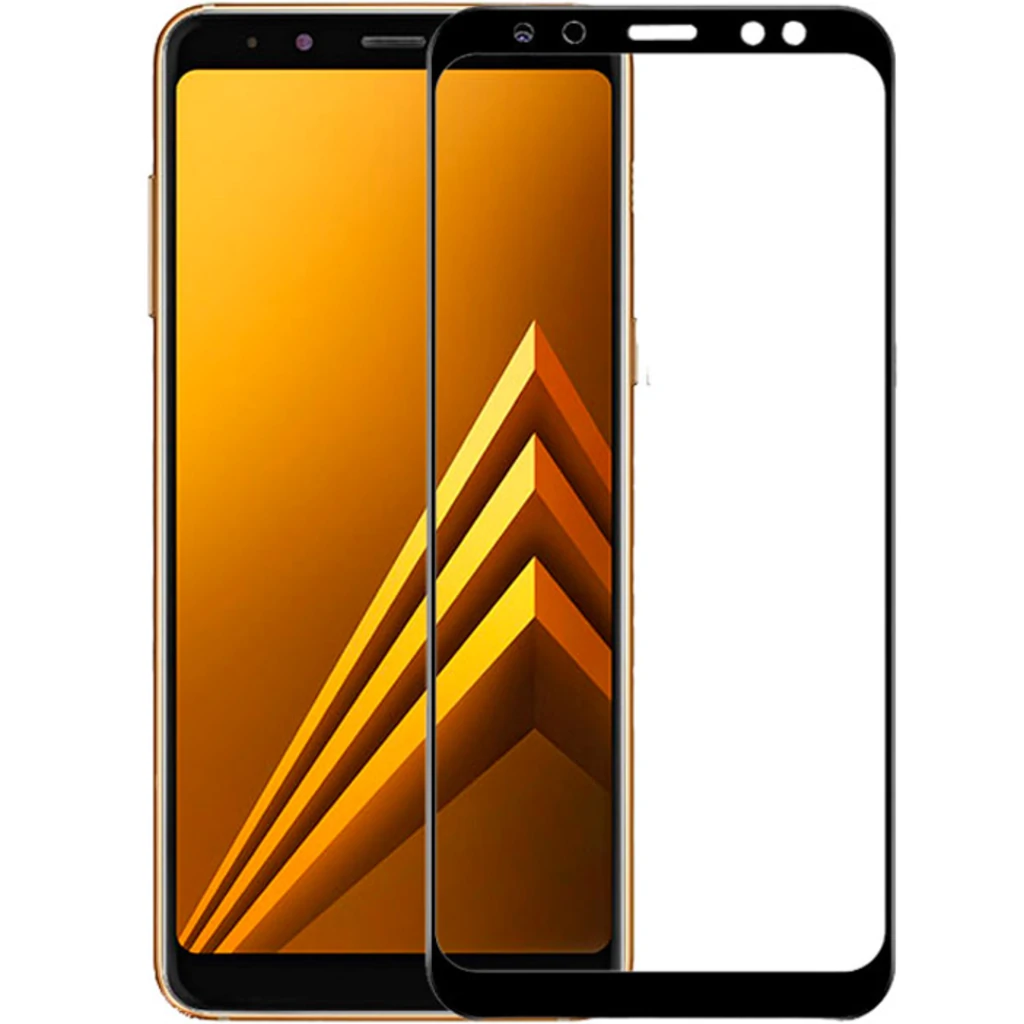 Защитное стекло Full Screen Black для Samsung Galaxy A8 Plus 2018 (SM-A730)