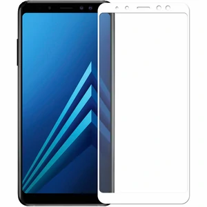 Цвет: Белый - Защитное стекло Full Screen White для Samsung Galaxy A8 Plus 2018 (SM-A730)