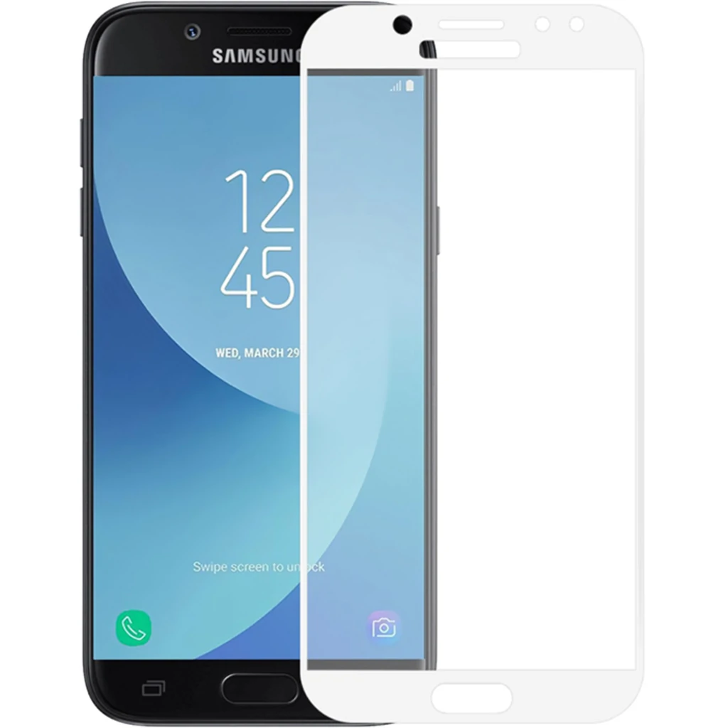 Защитное стекло Full Screen White для Samsung Galaxy J7 2017 (SM-J730)