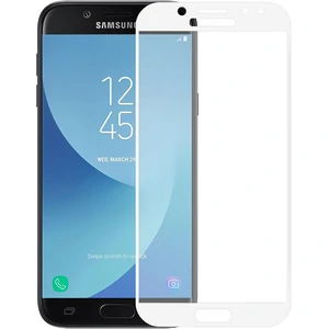 Цвет: Белый - Защитное стекло Full Screen White для Samsung Galaxy J7 2017 (SM-J730)