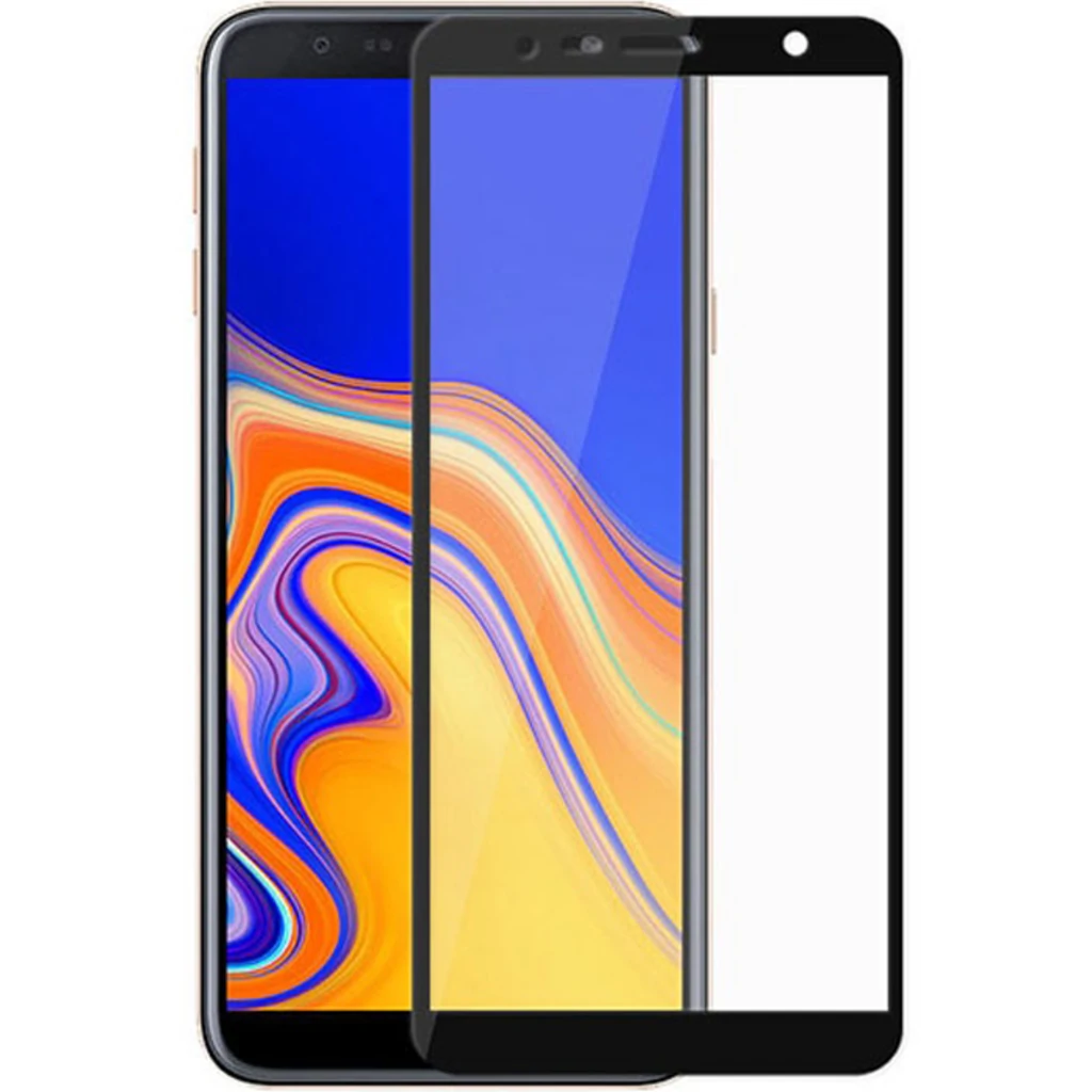 Защитное стекло Full Screen Black для Samsung Galaxy J4 Plus 2018 (SM-J415)