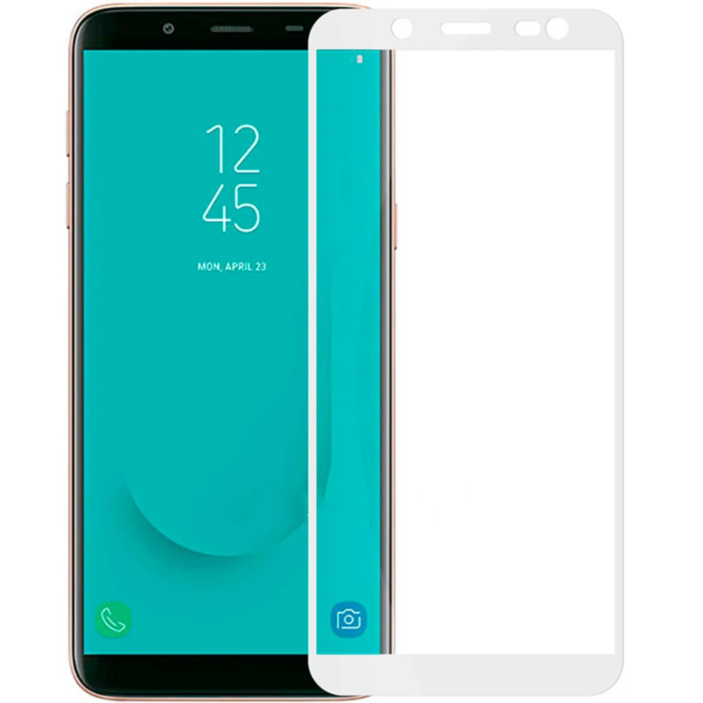 Захисне скло Full Screen White для Samsung Galaxy J6 2018 (SM-J600)