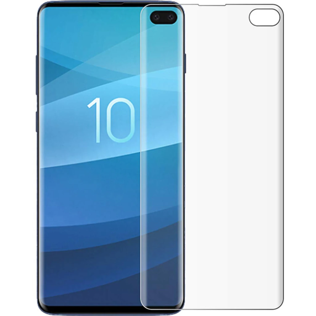 Защитное стекло Full Cover Premium Liquid Tempered Glass Clear для Samsung Galaxy S10 Plus SM-G975