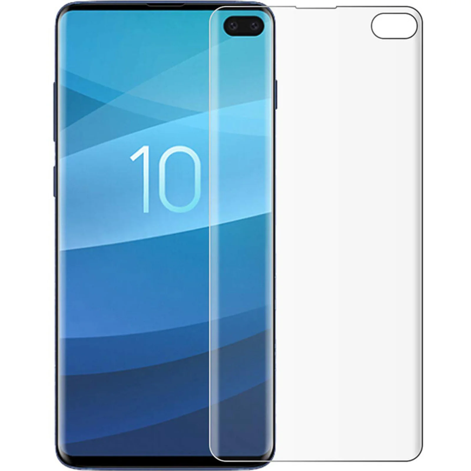 Захисне скло Full Cover Premium Liquid Tempered Glass Clear для Samsung Galaxy S10 Plus SM-G975