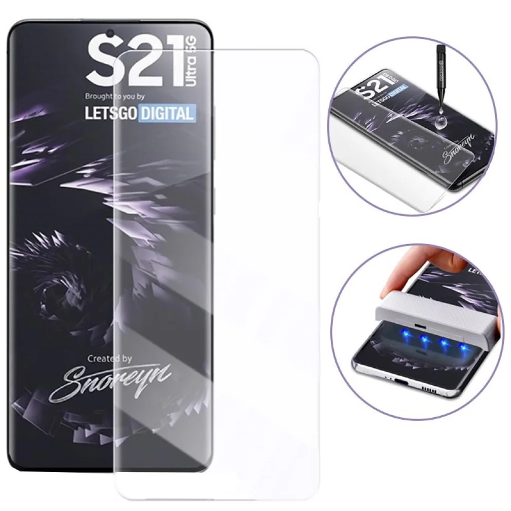 Защитное стекло Mocolo 3D Tempered Glass з УФ лампой для Samsung Galaxy S21 (SM-G991)