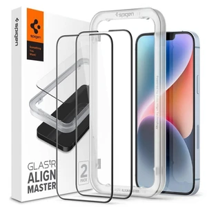 Защитное стекло Spigen tR Align Master FC 2 Pack Black для iPhone 13 Pro Max (AGL03377)