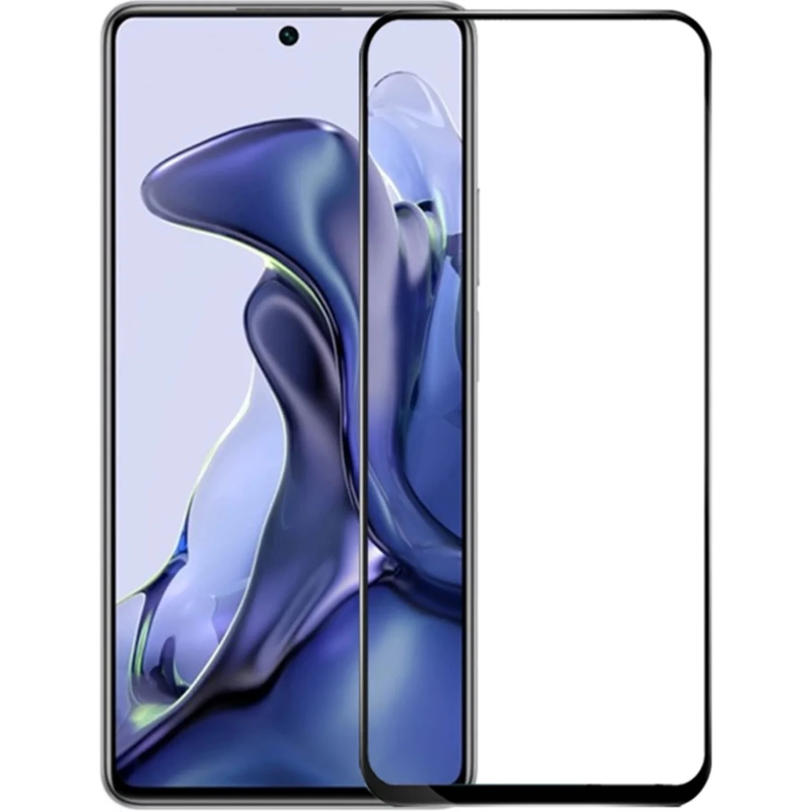Захисне скло Full Glue 5D Black для Xiaomi 11T, Xiaomi 11T Pro