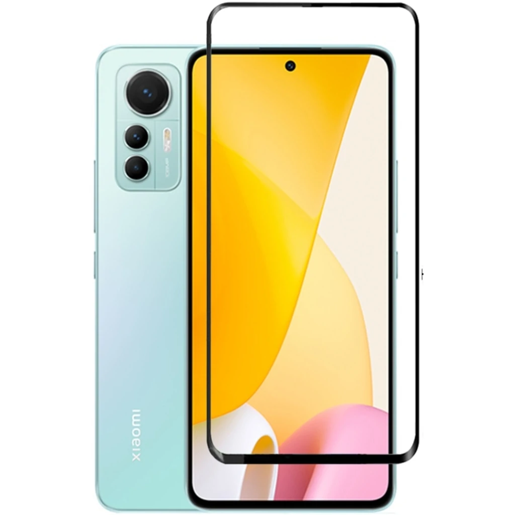 Захисне скло Full Glue Black для Xiaomi 12 Lite
