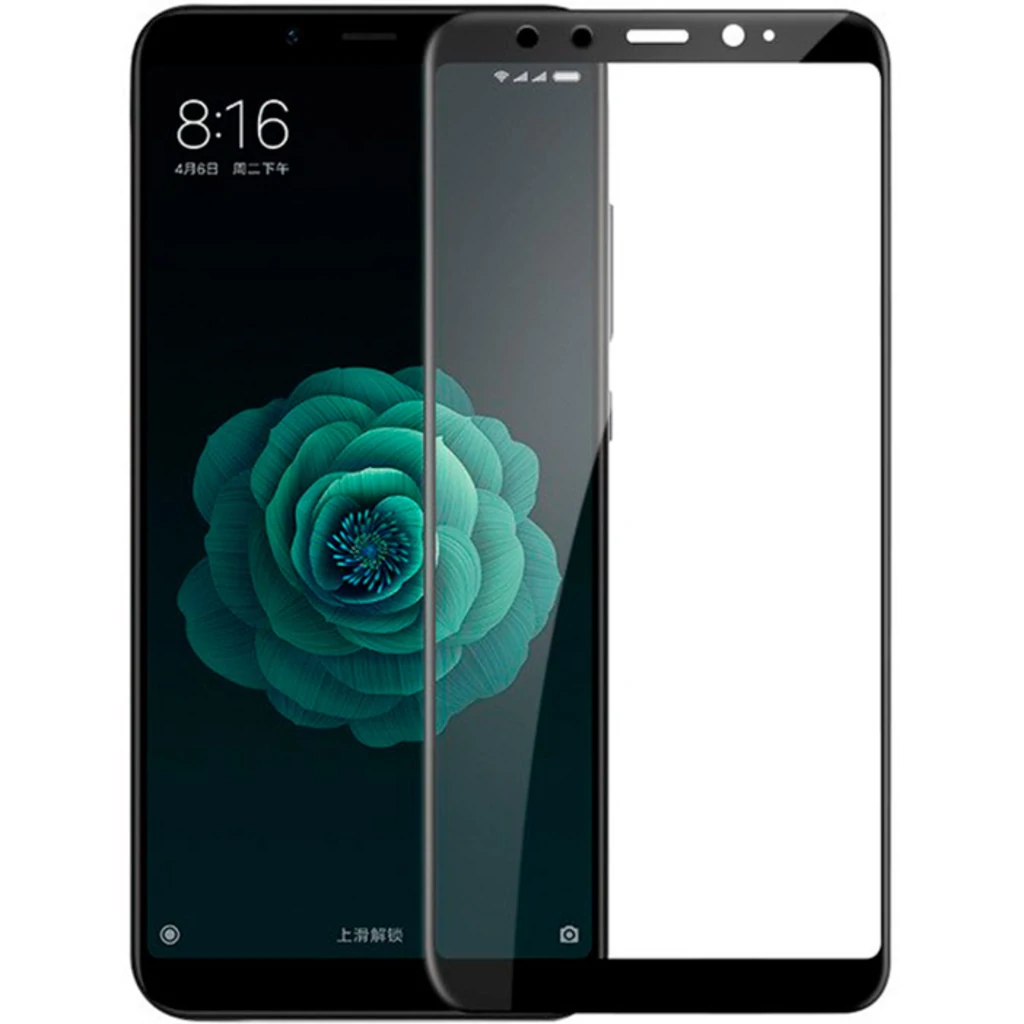 Захисне скло Full Screen Black для Xiaomi Mi6x, Xiaomi Mi A2