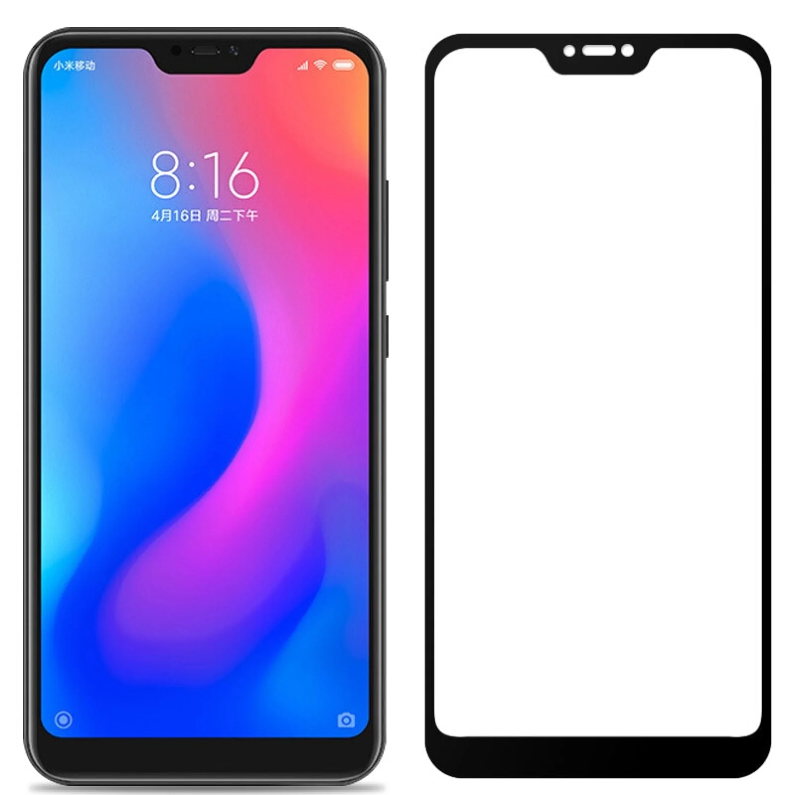 Захисне скло Optima 3D Full Screen Black для Xiaomi Mi8 Lite