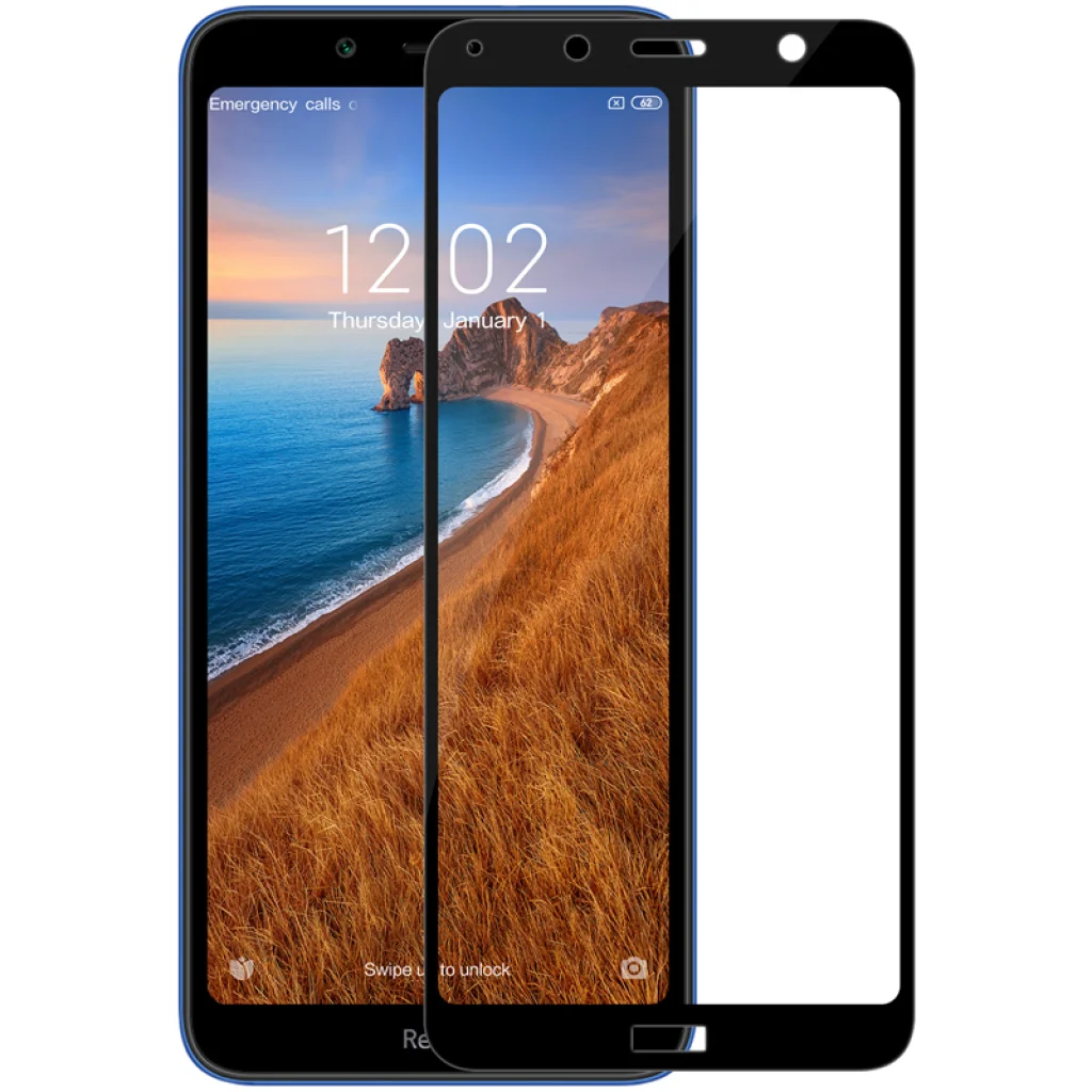 Защитное стекло Full Glue Black для Xiaomi Redmi 7a
