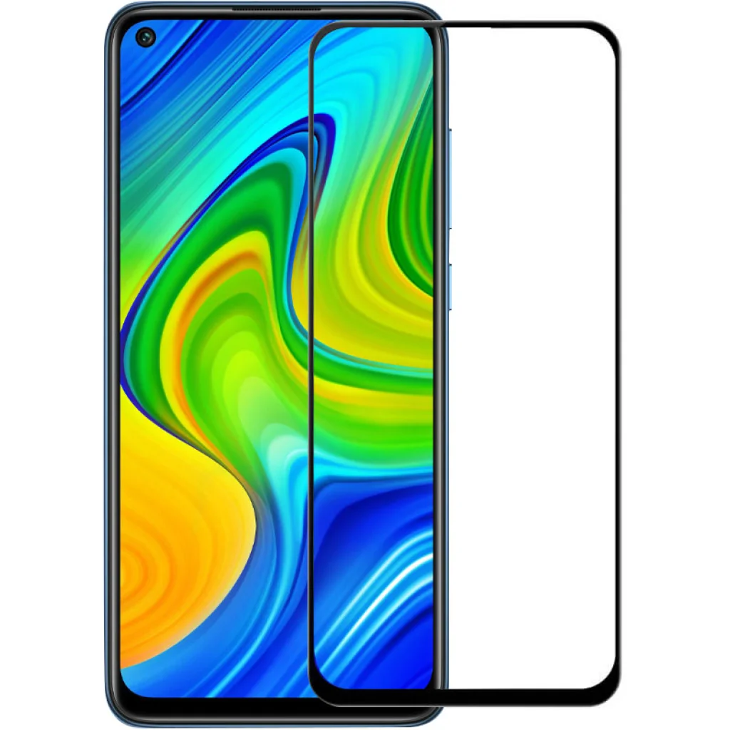 Защитное стекло Full Glue Black для Xiaomi Redmi Note 9