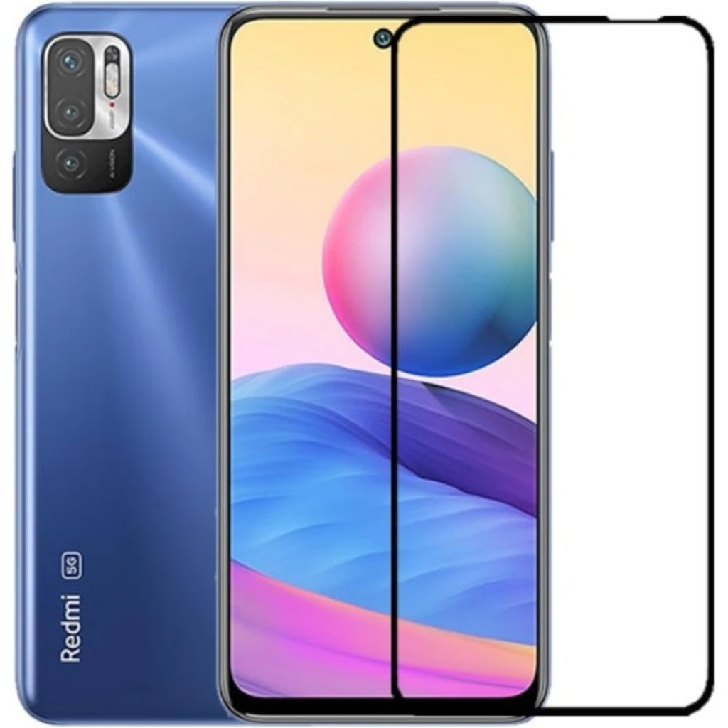 Защитное стекло 5D Full Glue Black для Xiaomi Redmi Note 10 5G, Poco M3 Pro