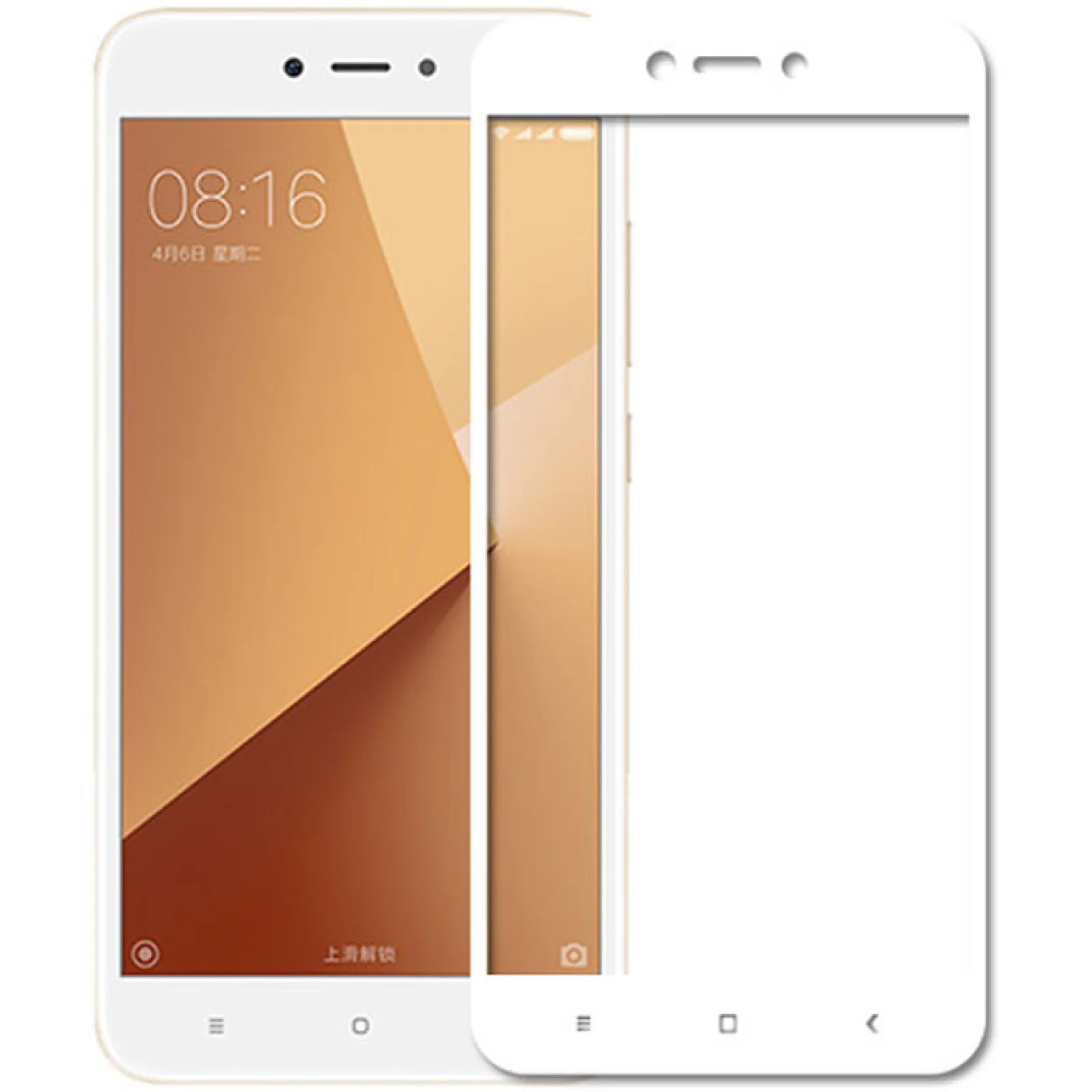 Захисне скло Full Screen White для Xiaomi Redmi Note 5a