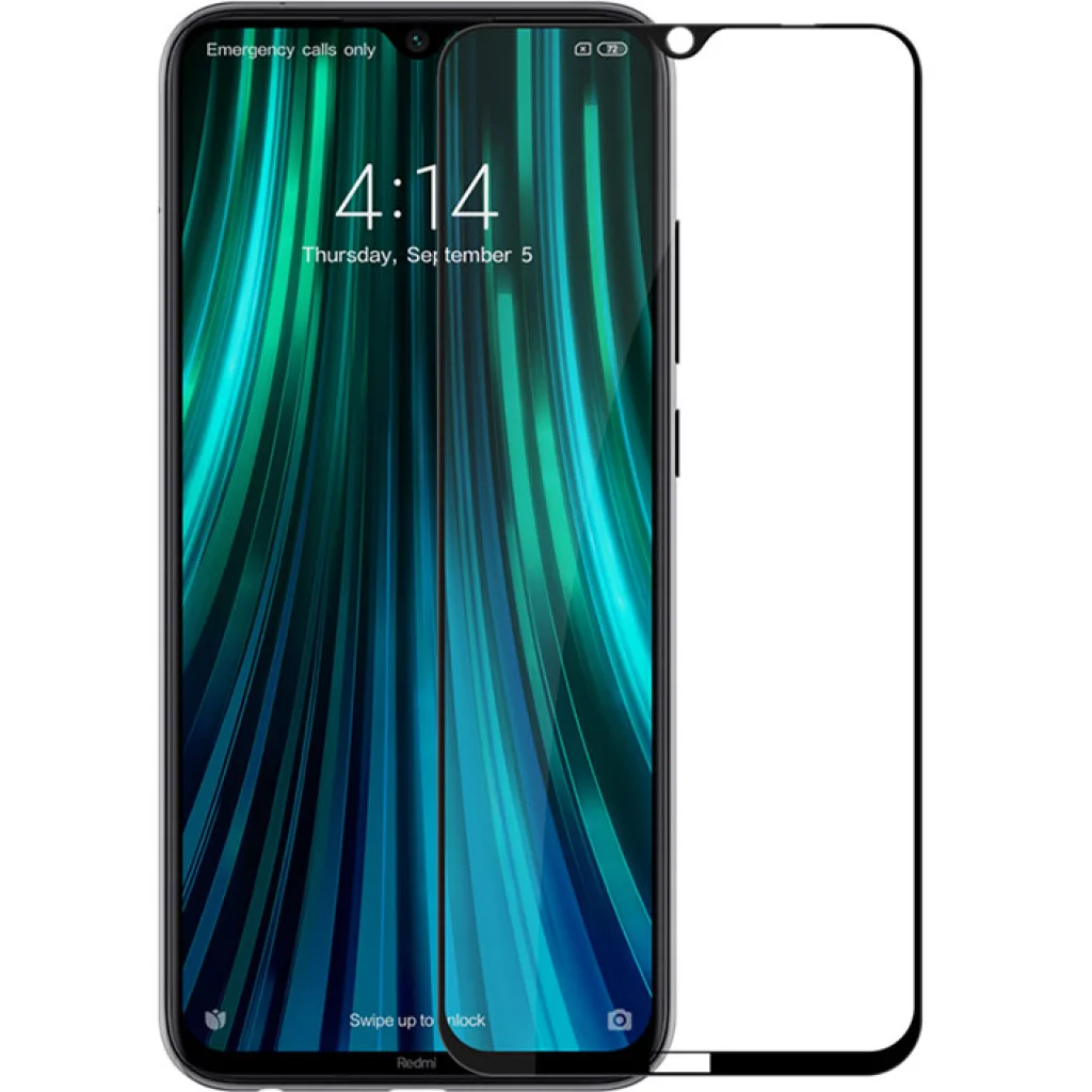 Защитное стекло Full Glue Black для Xiaomi Redmi Note 8