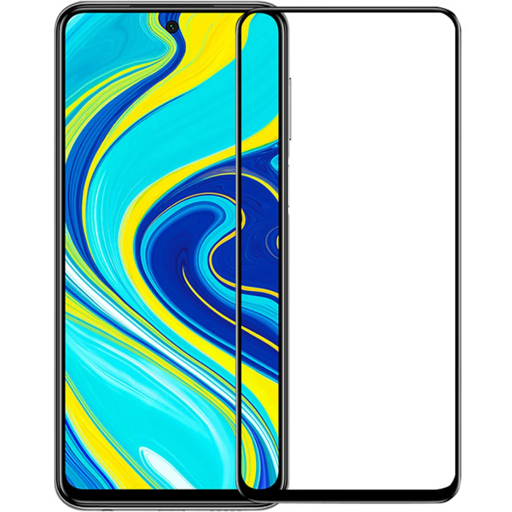 Защитное стекло Full Glue Black для Xiaomi Redmi Note 9s, Redmi Note 9 Pro, Redmi Note 9 Pro Max