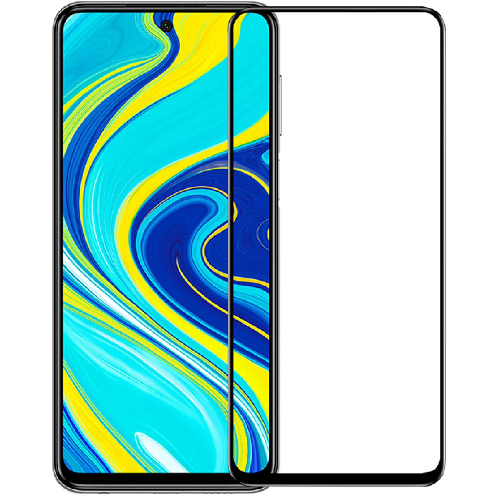 Захисне скло Full Glue Black для Xiaomi Redmi Note 9s, Redmi Note 9 Pro, Redmi Note 9 Pro Max