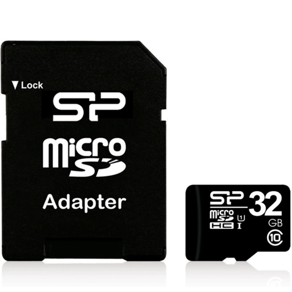 Карта памяти Silicon Power 32 GB microSDHC Class 10 + SD adapter SP032GBSTH010V10-SP