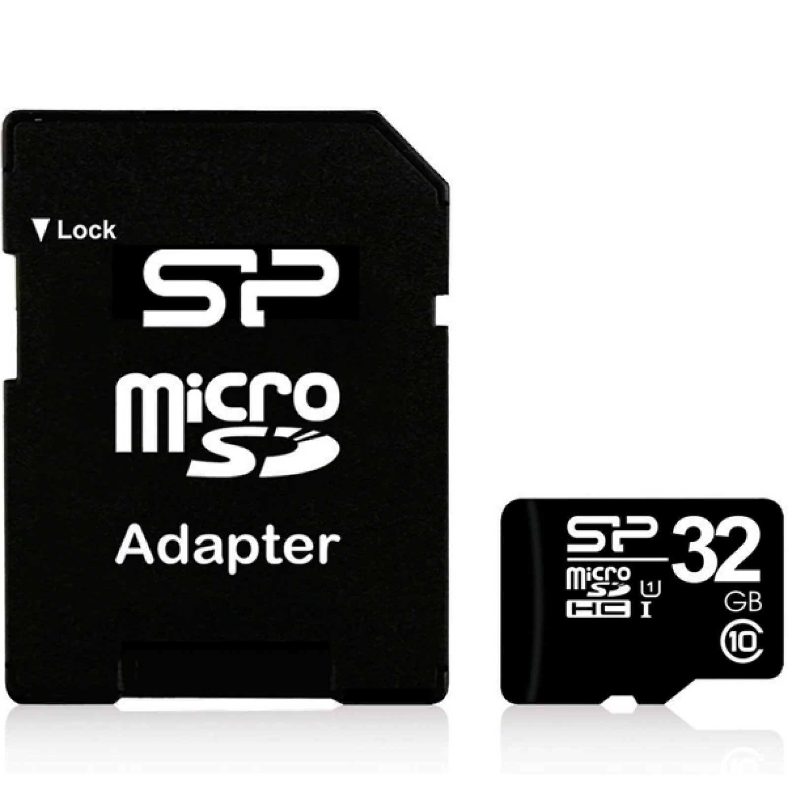 Карта памяти Silicon Power 32 GB microSDHC Class 10 + SD adapter SP032GBSTH010V10-SP