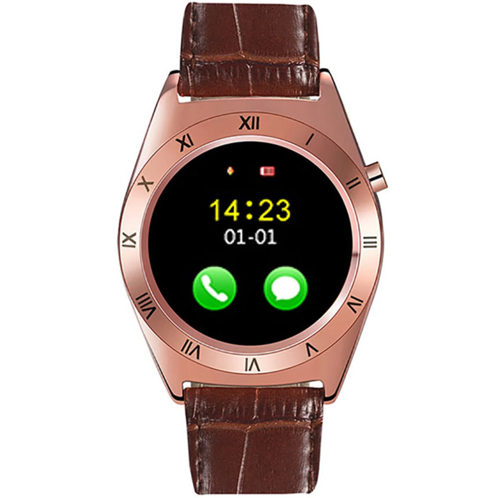 Смарт-годинник Smart Watch A12 Brown (with SIM + MicroSD + Camera)