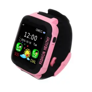 Детские часы UWatch K3 Kids Waterproof Smart Watch Black Pink