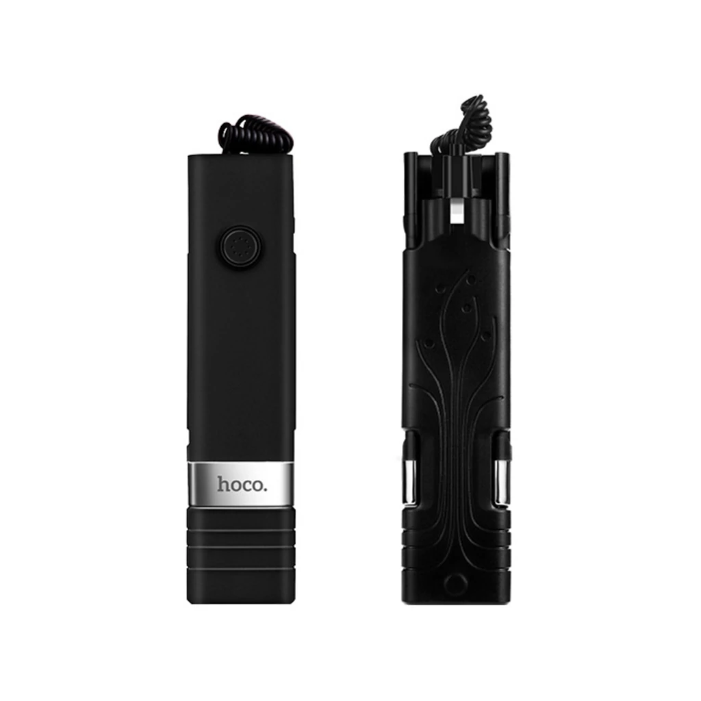 Монопод для сэлфи HOCO K3A Lightning Wired Selfie Stick Black